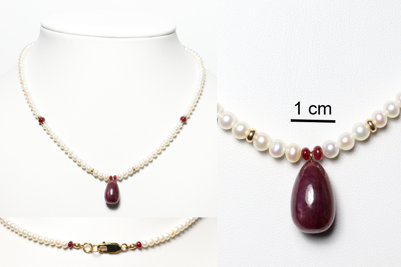 Ruby/14K necklaces
